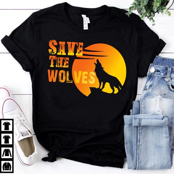 Save The Wolves T-shirts - Picture 1 of 1
